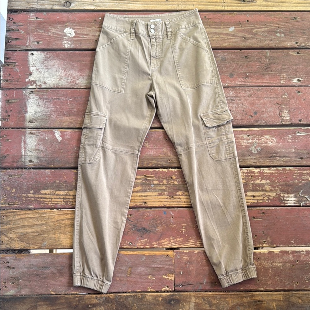 Melville Tan Relaxed Fit Tapered Cargo Trousers